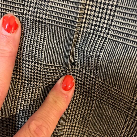 Harve Benard Trouser Pants Vintage Low Rise Wool Plaid 12 Preppy Academia FLAWED - Picture 8 of 8